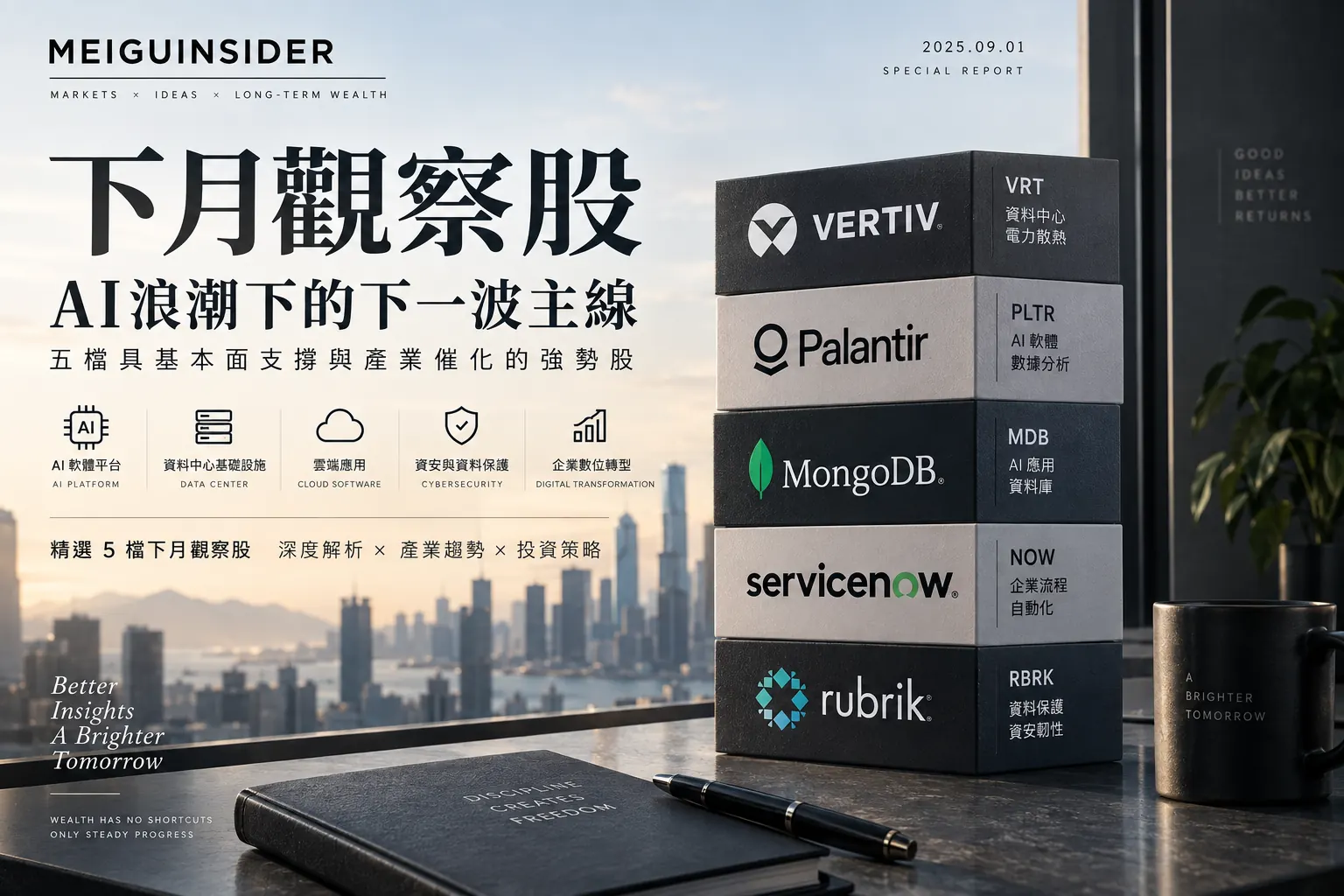 AI 軟體與基礎設施接棒：五檔下月觀察股研究報告